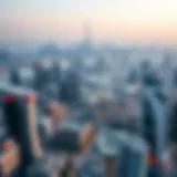 Dubai's Real Estate Landscape Aerial view of Dubai showcasing its skyline and real estate developments