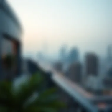 Stunning skyline view from a Royal Lounge balcony