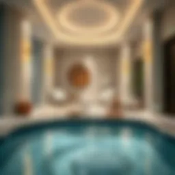 Luxurious spa environment showcasing relaxation and tranquility