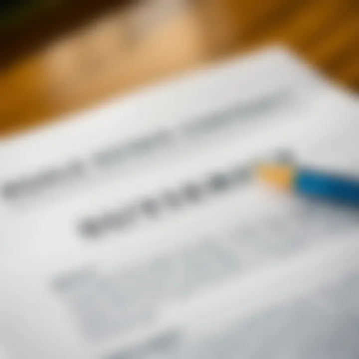 A close-up of a real estate contract highlighting key regulatory terms
