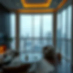 Luxurious apartment view in Dubai