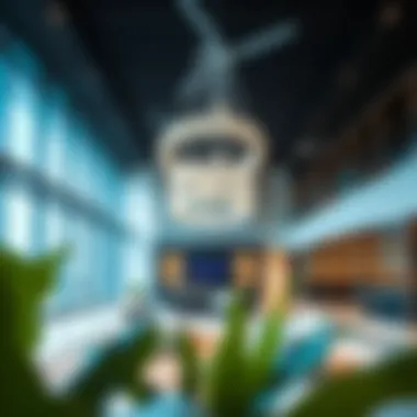 Interior design showcasing modern aesthetics and functionality