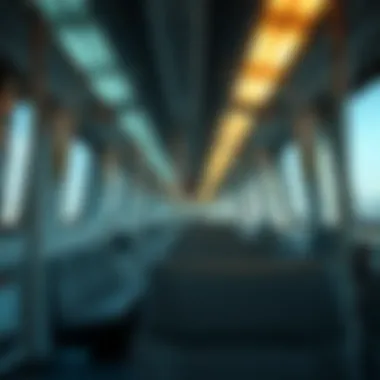 Inside a Dubai Metro carriage