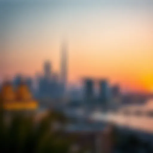 Cultural Significance of Dubai's Landmarks Dubai skyline at sunset highlighting cultural landmarks