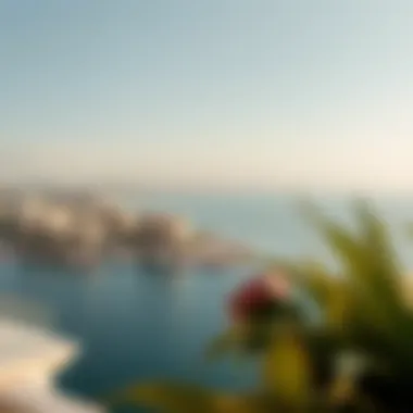 Panoramic view of Al Raha Beach showcasing waterfront properties