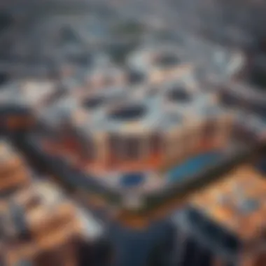 Aerial view showcasing the architectural marvel of Volta Damac