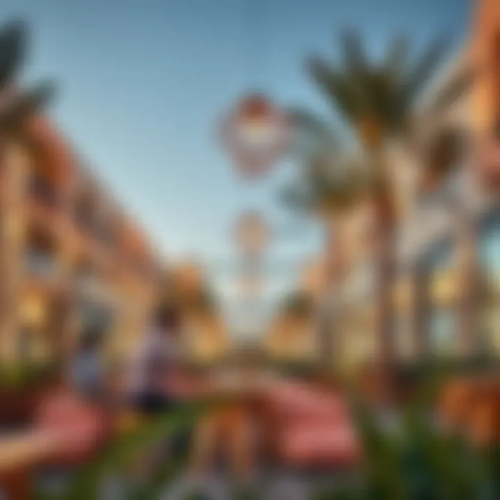 Community spaces fostering connections within Volta Damac