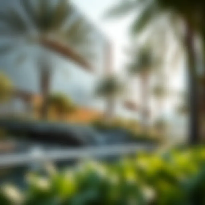 Ecological features integrated into the landscape of Yas Gateway Park North.